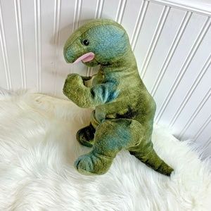 EEC Green Dinosaur Plush Stuffed Animal Toy 14" Ta